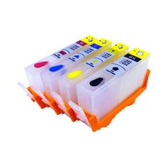 Перезаправляемые картриджи HP 655. Комплект 4 штуки с чипами.