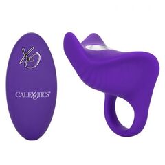 Фиолетовое перезаряжаемое эрекционное кольцо Silicone Remote Orgasm Ring - 