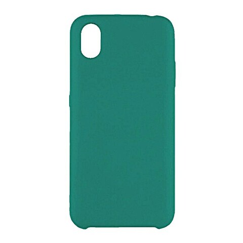 Силиконовый чехол Silicone Cover для Samsung Galaxy А01 Core (Темно-зеленый)