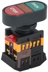 Кнопка APВВ-22N "Пуск-Стоп" d22мм неон/240В 1з+1р ИЭК  BBD11-APBB-K51