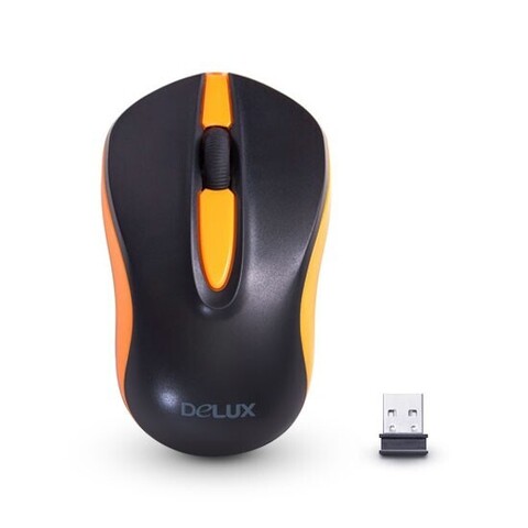 Мышь Delux  DLM-137OGB, Беспроводная, оптическая,1000dpi,USB, 2.4ГГц,Нано-ресивер, Эффективная дистанция 10 м.,
Размер: 102,5*61,1*40,85 мм.,3D, цвет черный - купить в компании MAKtorg