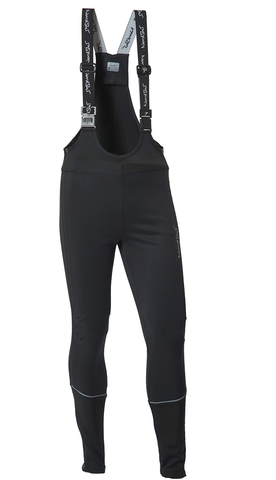 Утеплённые лыжные брюки-самосбросы NORDSKI Active Black с высокой спинкой