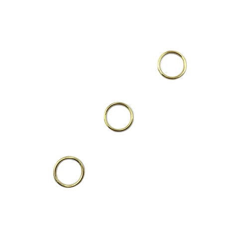 Кольцо для бретели желтое золото 15 мм
