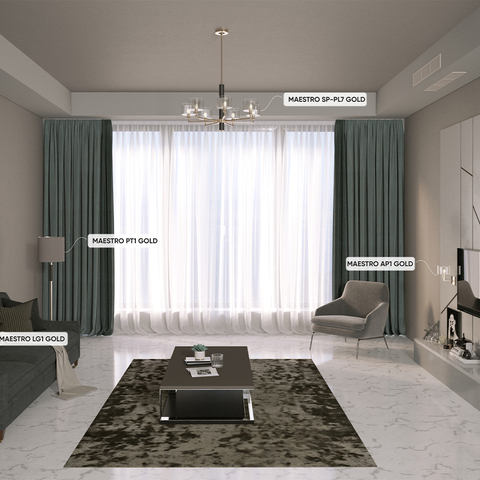 Настенный светильник Crystal Lux MAESTRO AP1 GOLD