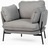 Кресло Sussex серое 