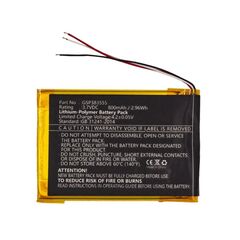 Аккумулятор для беспроводной колонки JBL Clip 2 (800mAh, 3.7V)