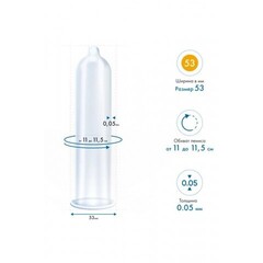 Презервативы MY.SIZE PRO 53, 3 шт. (17,8 × 5,3 см)