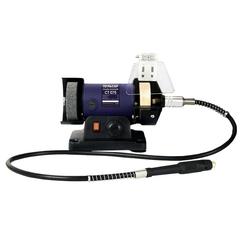 Станок точило ПУЛЬСАР СТ 075 (150Вт, диск 75x20x10мм 0-9900об/мин, 2,2 кг + гибкий вал) 791-332