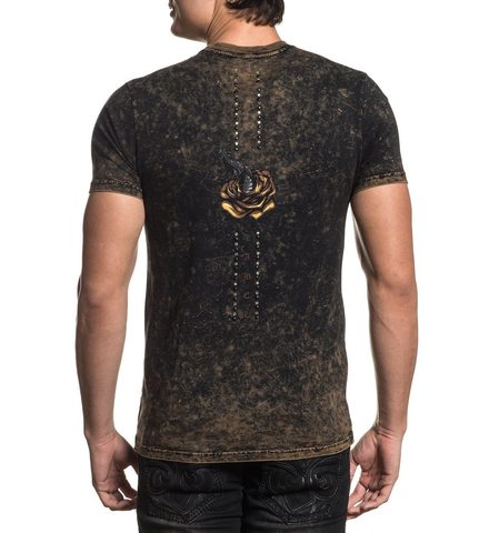 Affliction | Футболка мужская FORGED IN POISON A21436 спина