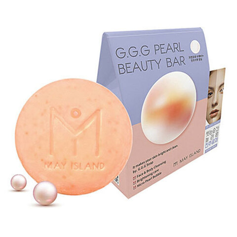 May Island G.G.G Pearl Beauty Bar - Мыло для умывания осветляющее с жемчугом