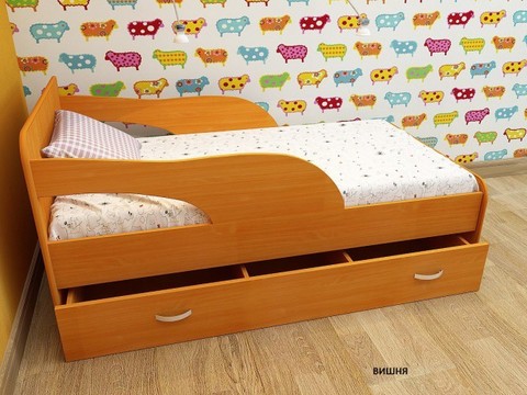Кровать Максимка вишня
