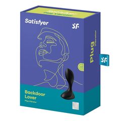 Чёрный вибромассажёр простаты Satisfyer Backdoor Lover - 14 см. - 