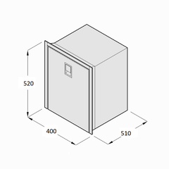 Компрессорный автохолодильник Isotherm Drawer 49 Inox (49 л, 12/24, встраиваемый)