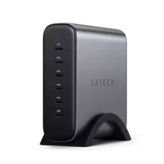 Зарядное устройство Satechi 200W USB-C 6-Port PD GaN Charger EU серый космос