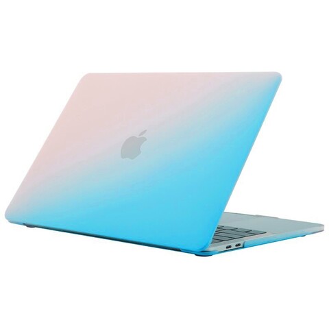 Чехол-градиент Hardshell Case для Macbook Air 13.3" (2018-2020г) и Air 13.3" М1 (2020г) (A1932; A2179; А2337) (Голубой с розовым)