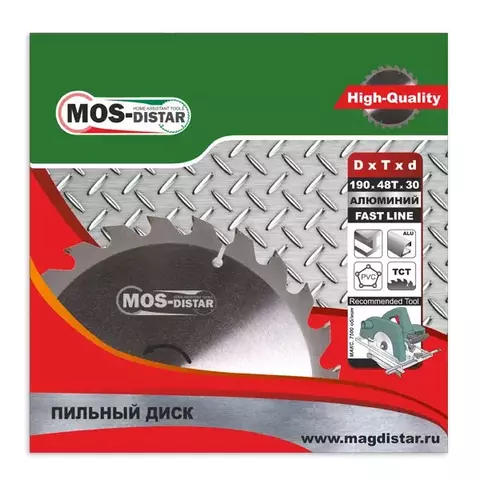 Пильный диск MOS-DISTAR алюминий PSA2168030 216мм