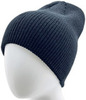 Картинка шапка вязаная Skully Wear beanie long thick black - 5