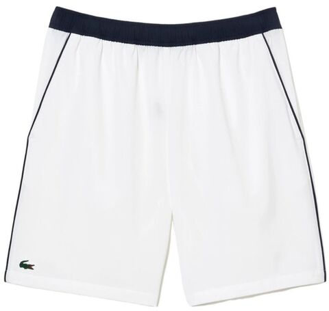 Шорты теннисные Lacoste Stretch Tennis Shorts - white/navy blue