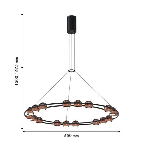 Подвесная светодиодная люстра Favourite Sturm 4561-18P