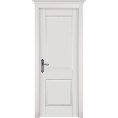 Межкомнатная дверь Элегия массив ольхи белая глухая