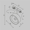 Трековый светильник Maytoni Lens TR217-4-15WTW-DD-B