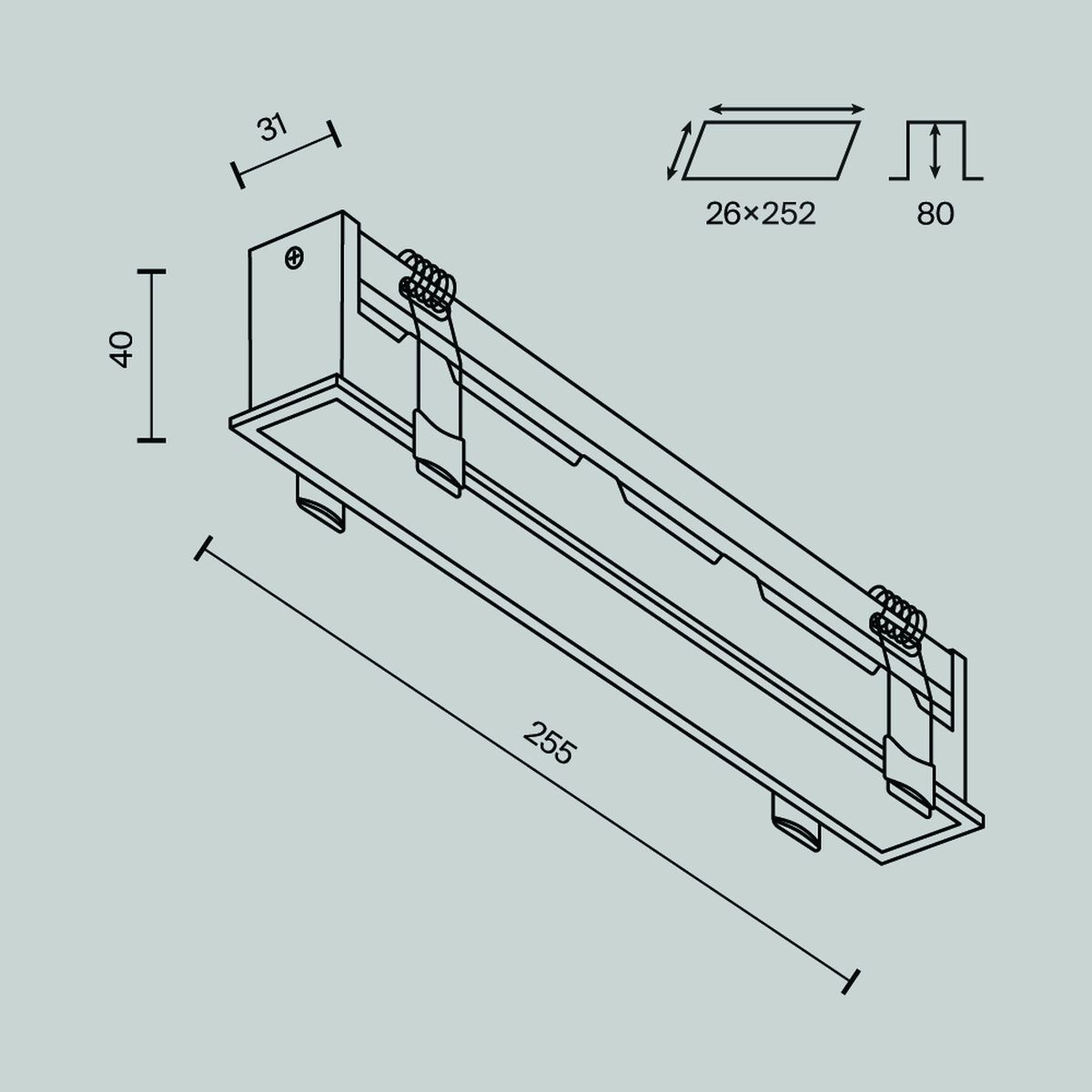 Встраиваемый светодиодный светильник Maytoni Technical Downlight Basis DL066-20W3-6K-W