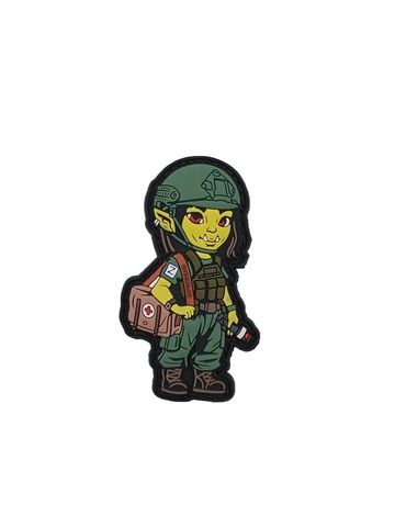 Патч ПВХ Орк девочка Санинструктор