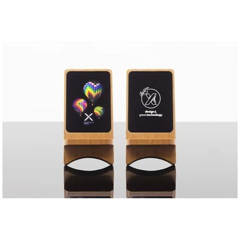 Беспроводная зарядная подставка SCX.design W16 мощностью 15 Вт с подсветкой