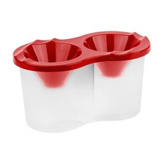 Стакан непроливайка для рисования, 2 шт, двойная с крышкой, баночка-стакачик для мытья кисточек пластиковая, 5 цветов