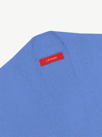 Кардиган с планкой из шелка