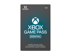 Карта оплаты Xbox Game Pass Essential на 12 месяцев [Цифровая версия] (MX) (для ПК, цифровой код доступа)