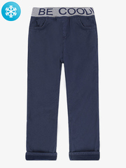 BWB000047 брюки для мальчиков утепленные, темно-синие