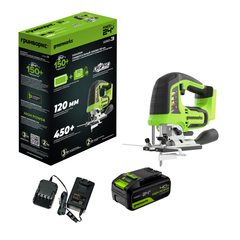 Лобзик Greenworks GD24JS 24V (100 мм) аккумуляторный, без АКБ и ЗУ