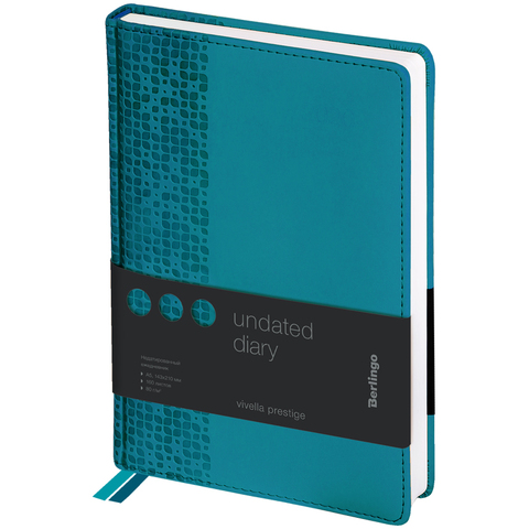 Ежедневник недатированный, А5, 160л., кожзам, Berlingo 