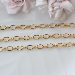 Цепочка 9*6 мм, позолота, 50 см, А216