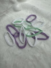 Повязка-резинка onesize для волос, эластичная, 4 цвета*3шт, набор 12 штук.