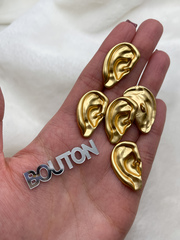 Пуговицы Скиапар. матовое золото в форме 