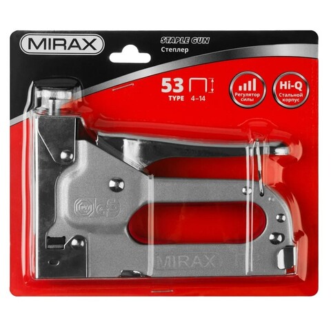 MIRAX  X-53, тип 53 (A/10/JT21) 23GA (4 - 14 мм), стальной степлер (3144)