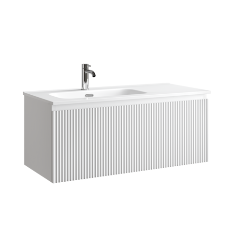 Sancos SNR1.0100LW Тумба подвесная SANCOS Snob R 1.0 995х445х406, c одним ящиком оснащенным доводчиками, Bianco , арт.SNR1.0100LW