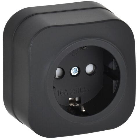 GLORY Роз. с з/к/ш о/у 16А РСш20-3-ХЧм черн. м. IEK