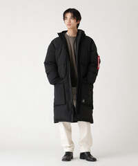 Пуховик Alpha Industries Long Puffer Parka Black (Черная)