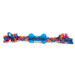 Игрушка для собак Косточка на веревке резиновая малая 26см, серия CATCH & FETCH