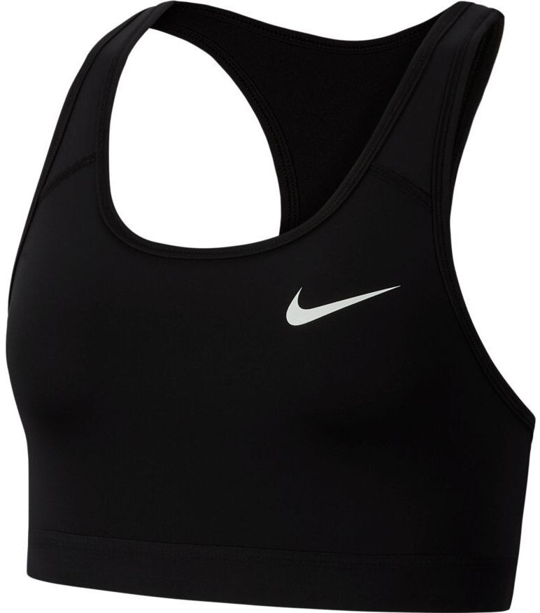 Бюстгальтер спортивный Nike Dri-Fit Swoosh Band Bra Non Pad -  black/black/white – купить за 4 750 руб