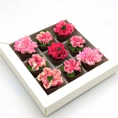 Пластиковая форма для конфет Горшок Кашпо МИНИ (11 ячеек)