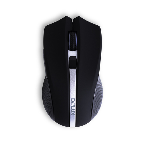 Мышь Delux  DLM-516OGB Беспроводная, оптическая,1600dpi,USB,3D,2,4ГГц, цвет черный - купить в компании MAKtorg