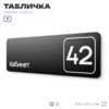 Табличка с номером кабинета 