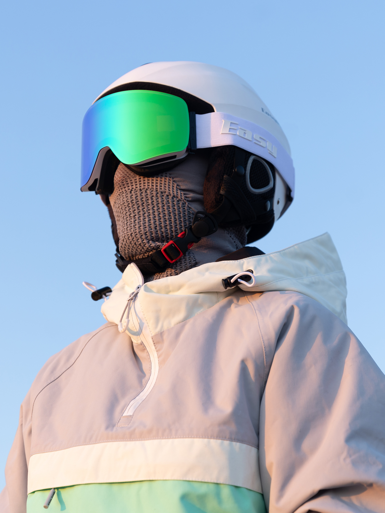 Маска горнолыжная EasyRider WHITE цвет зеленый - Маски горнолыжные | iRide shop фото 2