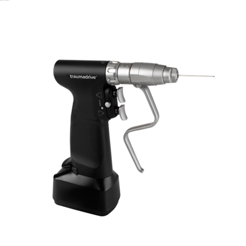 De Soutter MBU-470 Traumadrive Electric Handpiece/ Attachments: drills, saws, reamers, radiolucent drill, wires, pulse lavage