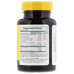 Nature's Plus, Комплекс витаминов группы B с рисовыми отрубями, 90 таблеток