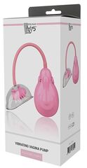 Розовый вакуумный вибромассажер VIBRATING VAGINA PUMP - 